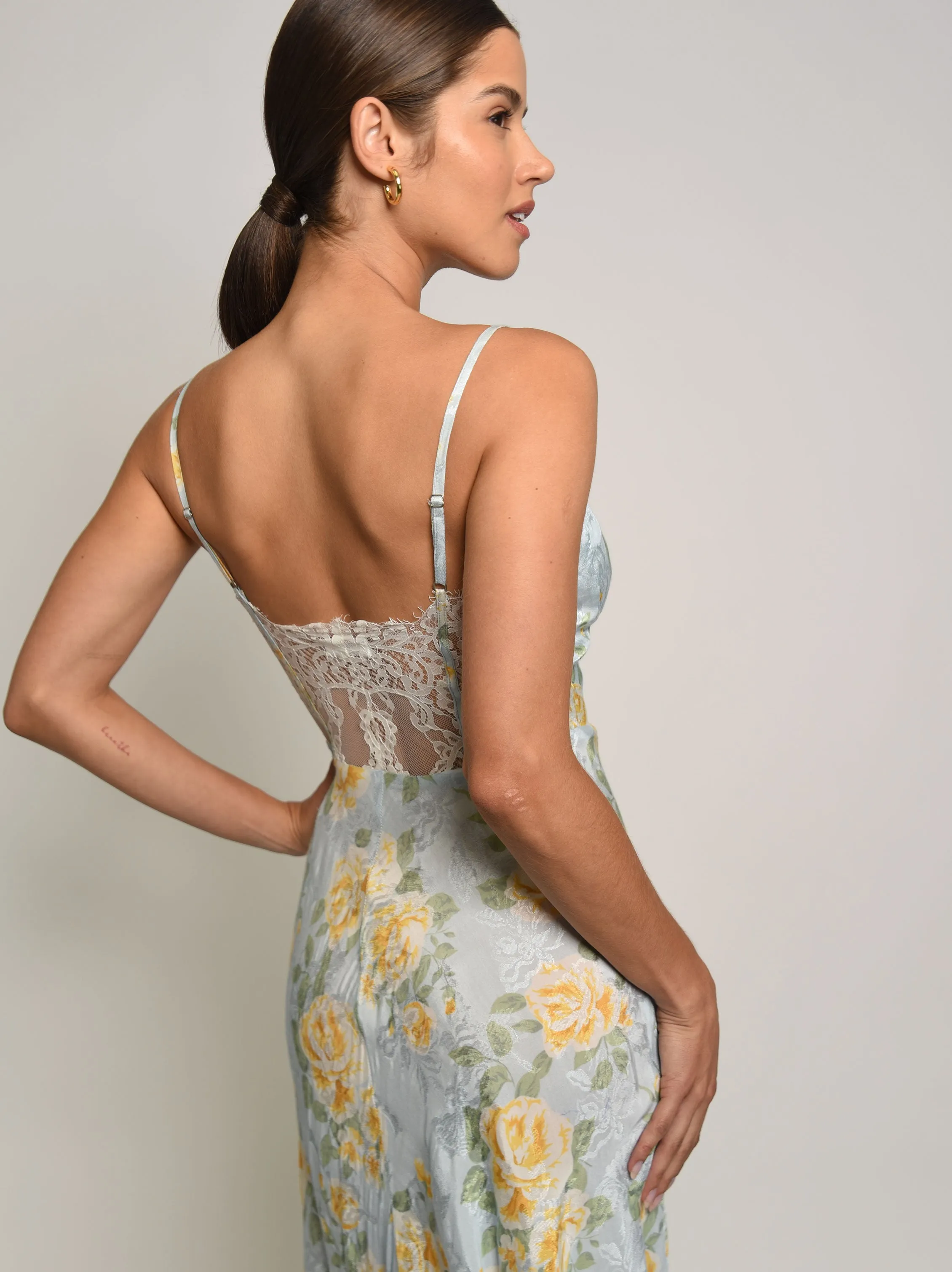 Alaina Asymmetrical Lace Dress