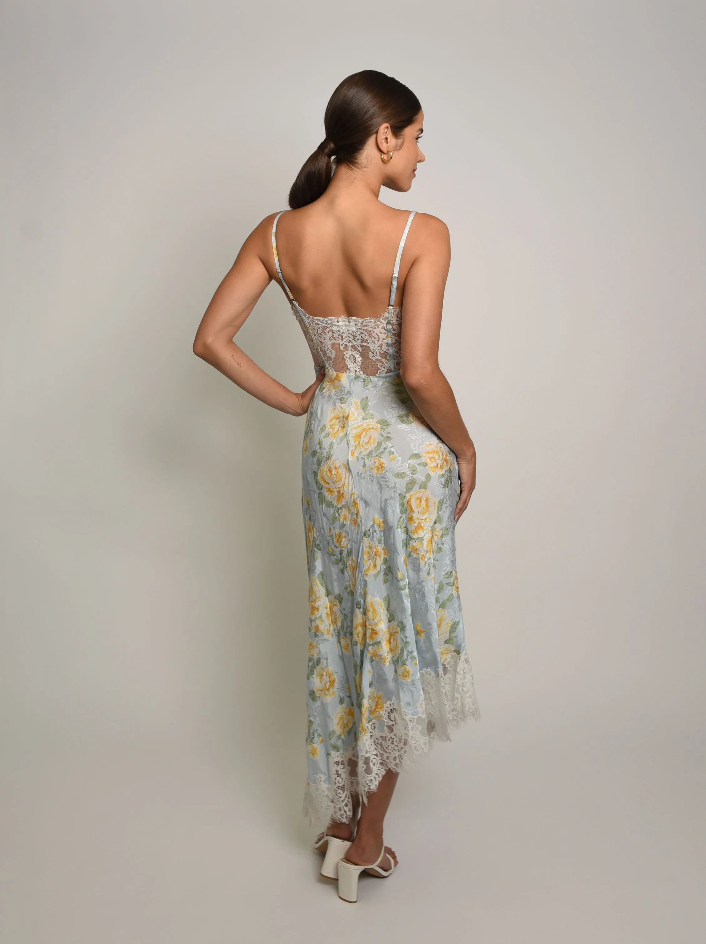 Alaina Asymmetrical Lace Dress