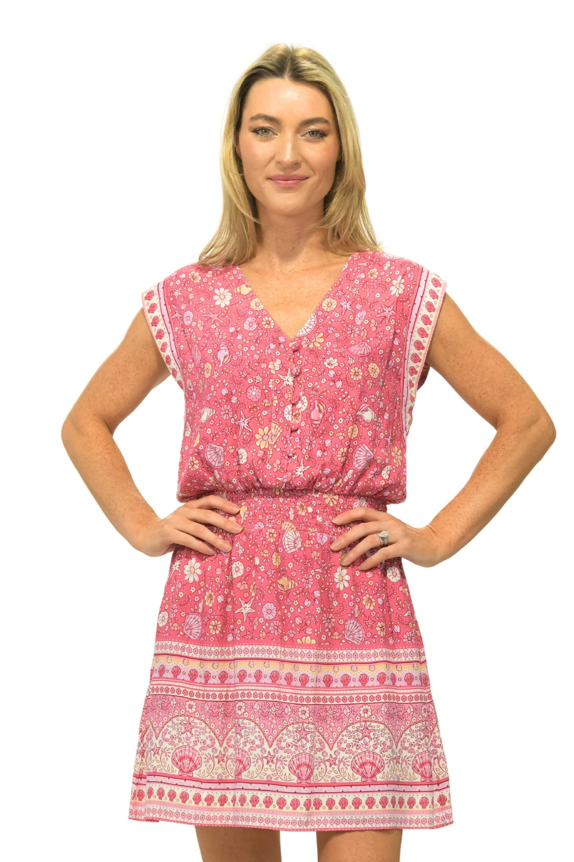 Anna Dress / Pink Shells