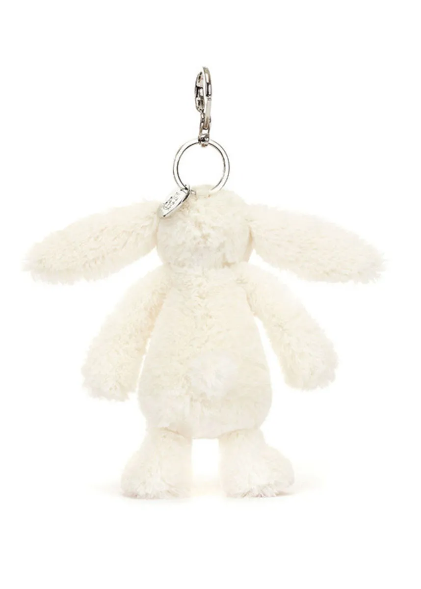 Blossom Cream Bunny Bag Charm - Berry