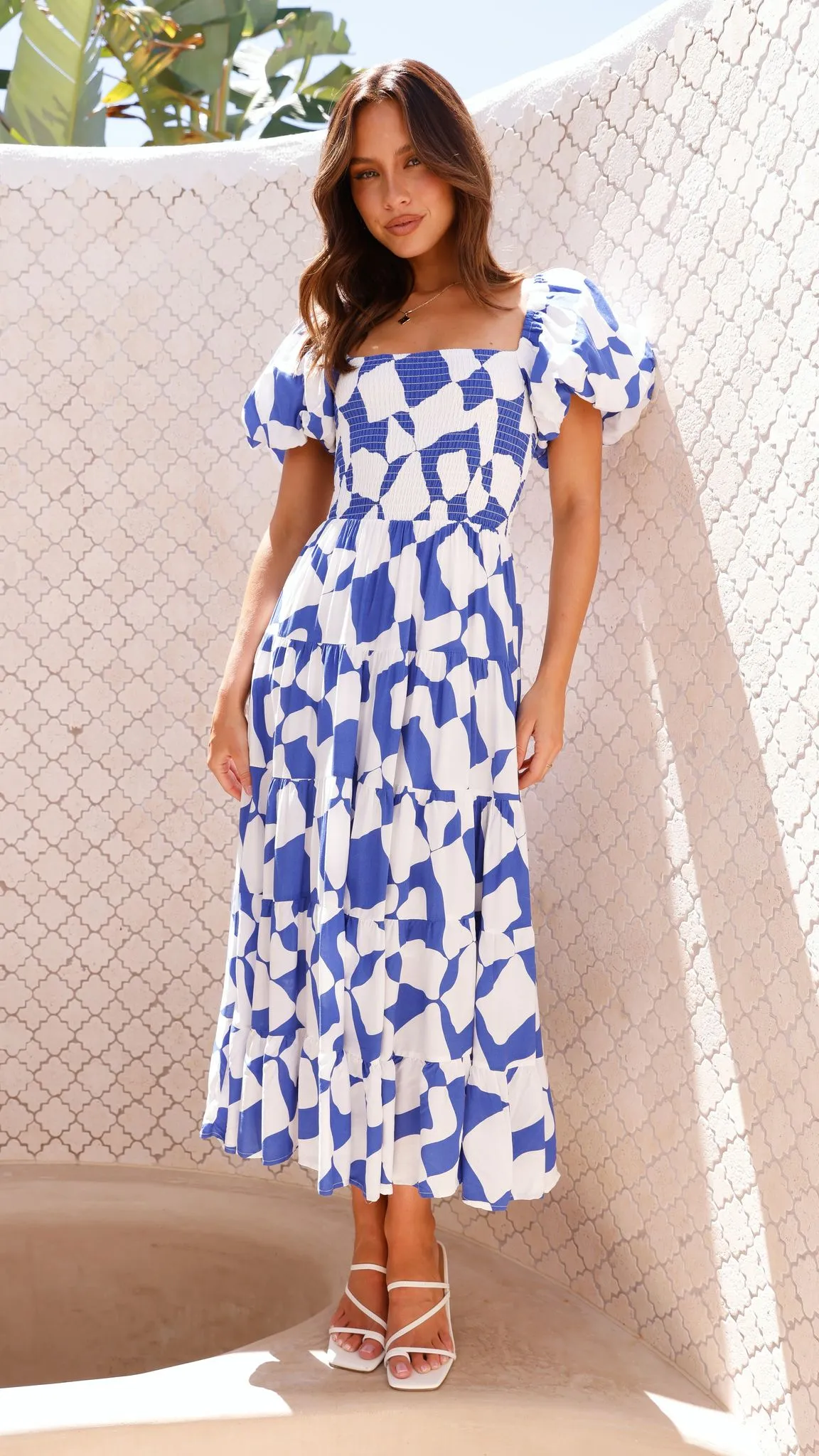 Bronty Maxi Dress - Blue