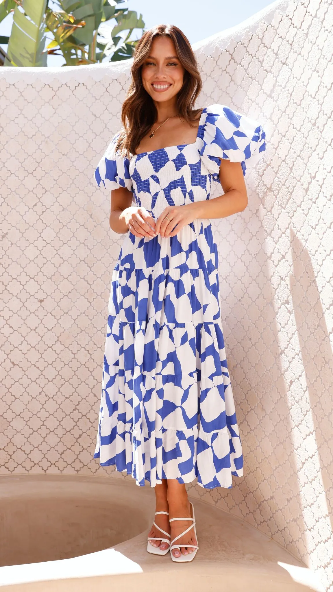 Bronty Maxi Dress - Blue