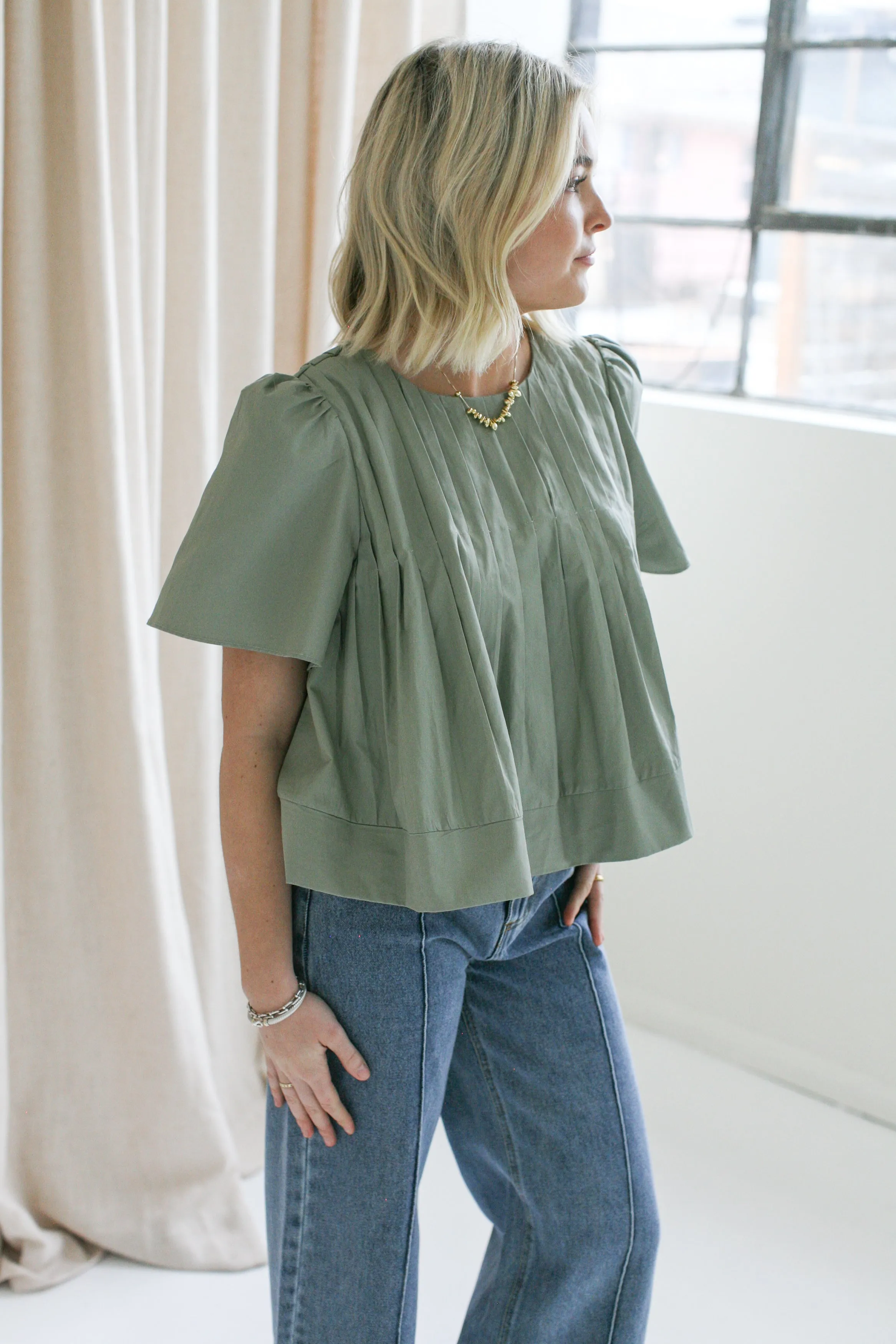 Cecilia Blouse - Sage