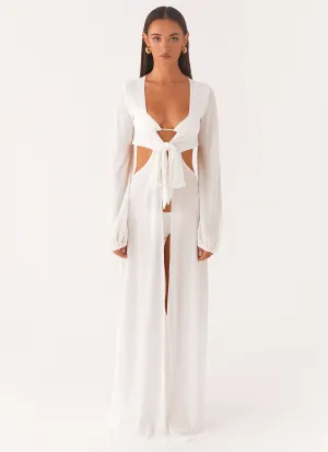 Coastal Maxi Dress - White