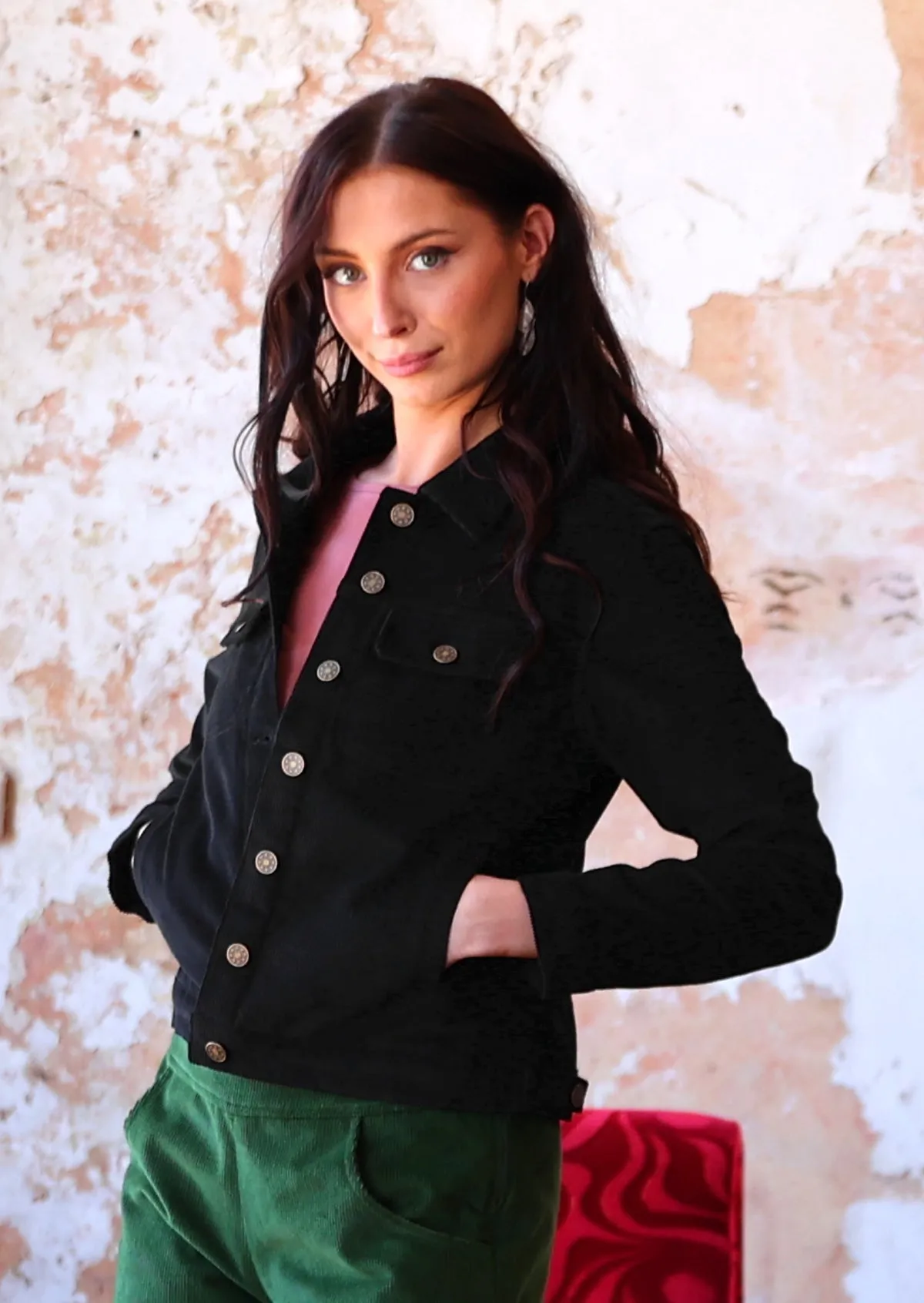 Corduroy Jacket Black