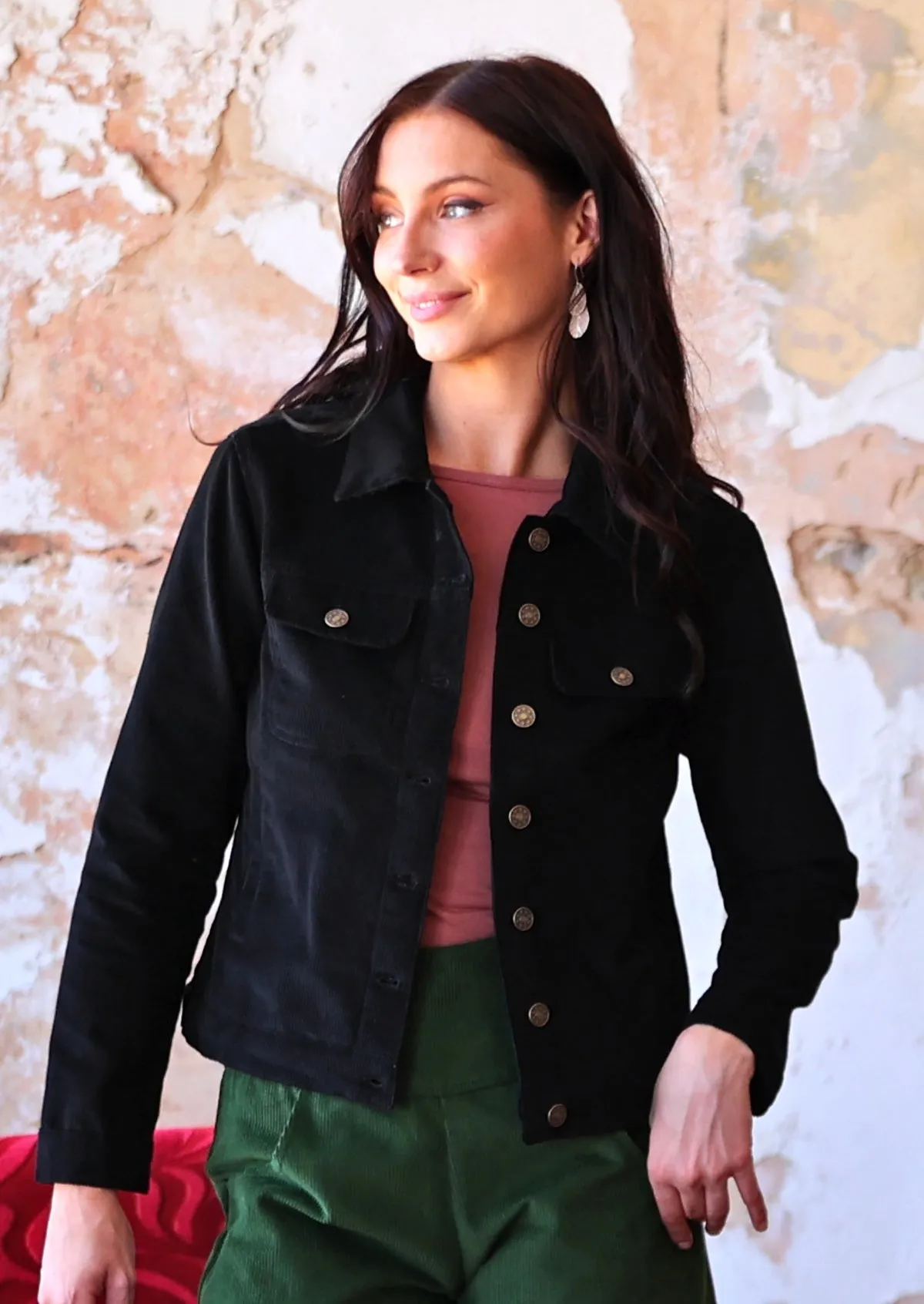 Corduroy Jacket Black