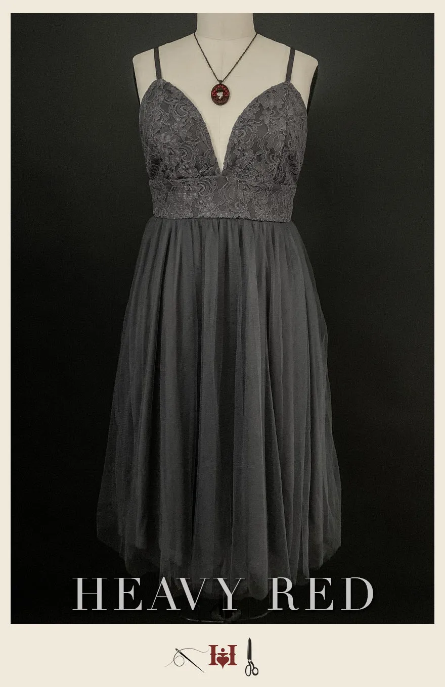 Destitute In Gray Tulle Dress