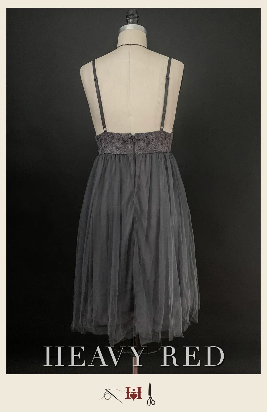 Destitute In Gray Tulle Dress