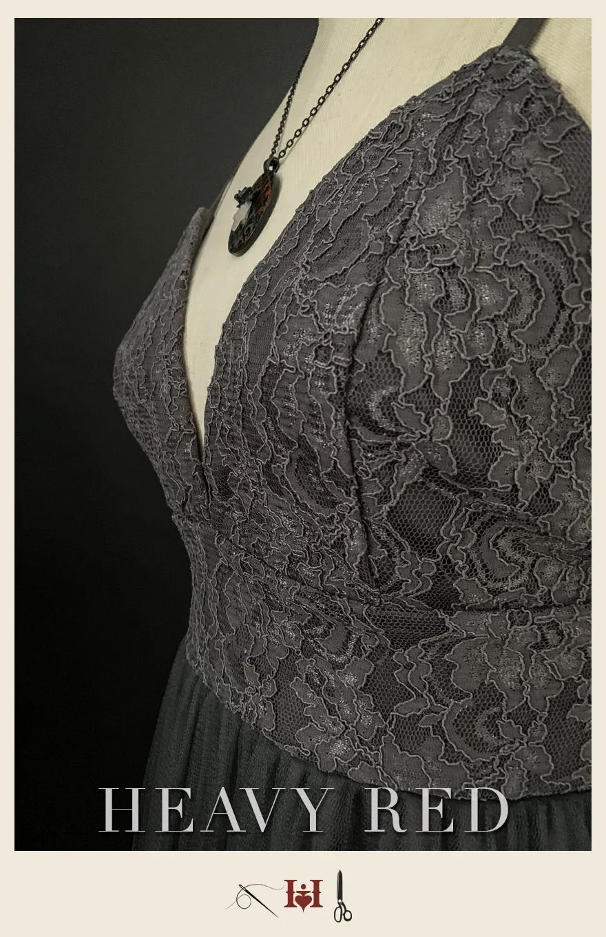 Destitute In Gray Tulle Dress