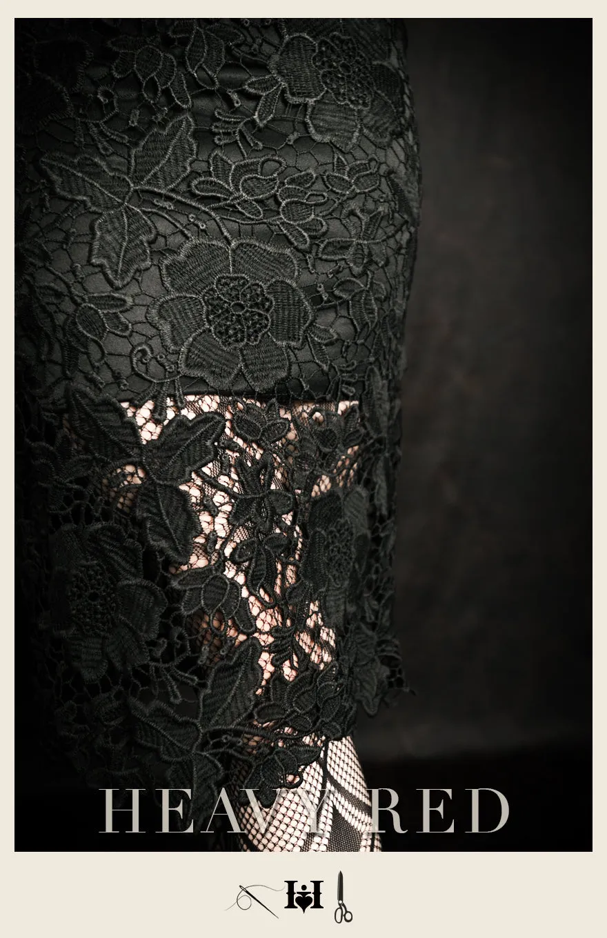 French Embroidered Floral Skirt