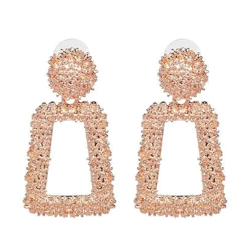 Geometric Metal Jewelry Earring