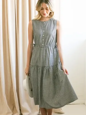 Gracie Gingham Midi Dress