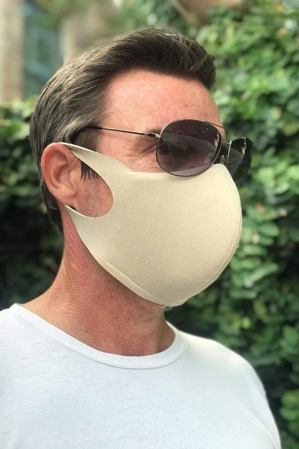 Grey Antibacterial Premium Neoprene Waterproof Face Mask (Filter Pocket)