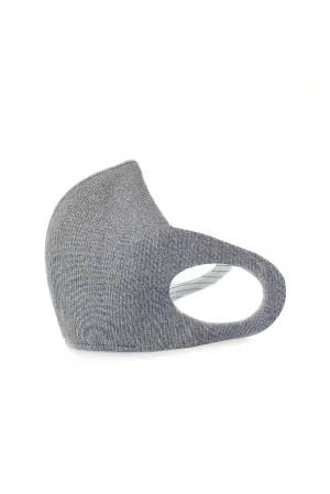 Grey Antibacterial Premium Neoprene Waterproof Face Mask (Filter Pocket)