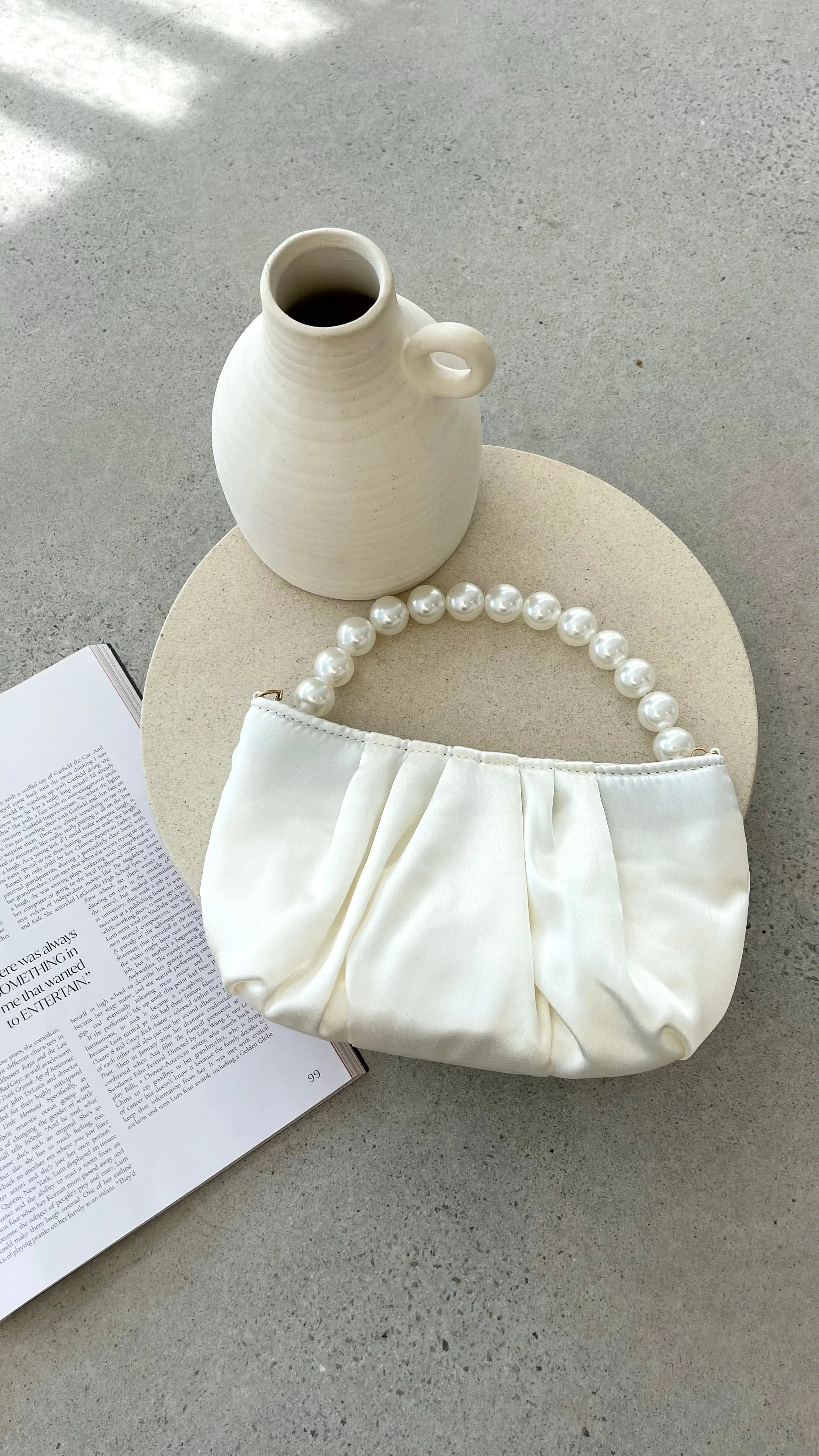 Hepburn Purse - Ivory