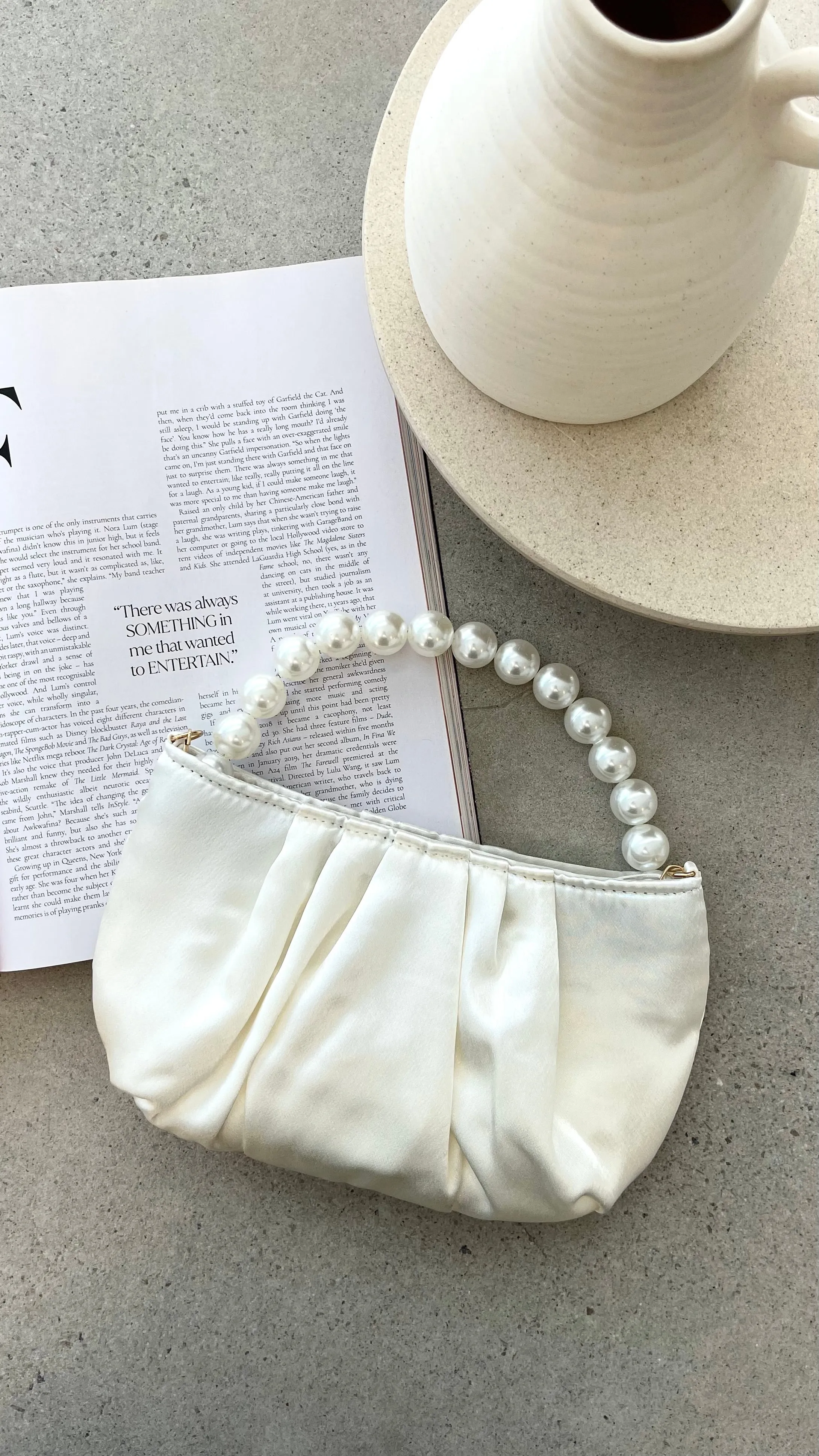Hepburn Purse - Ivory