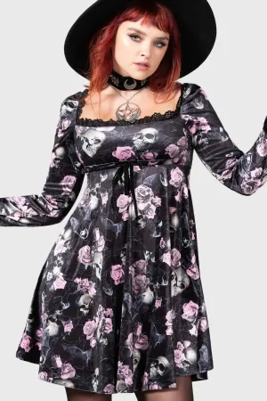 Imperia Long Sleeve Dress [BLACK/PINK] - Resurrect