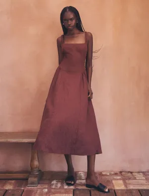 Isabelle Linen Midi Dress
