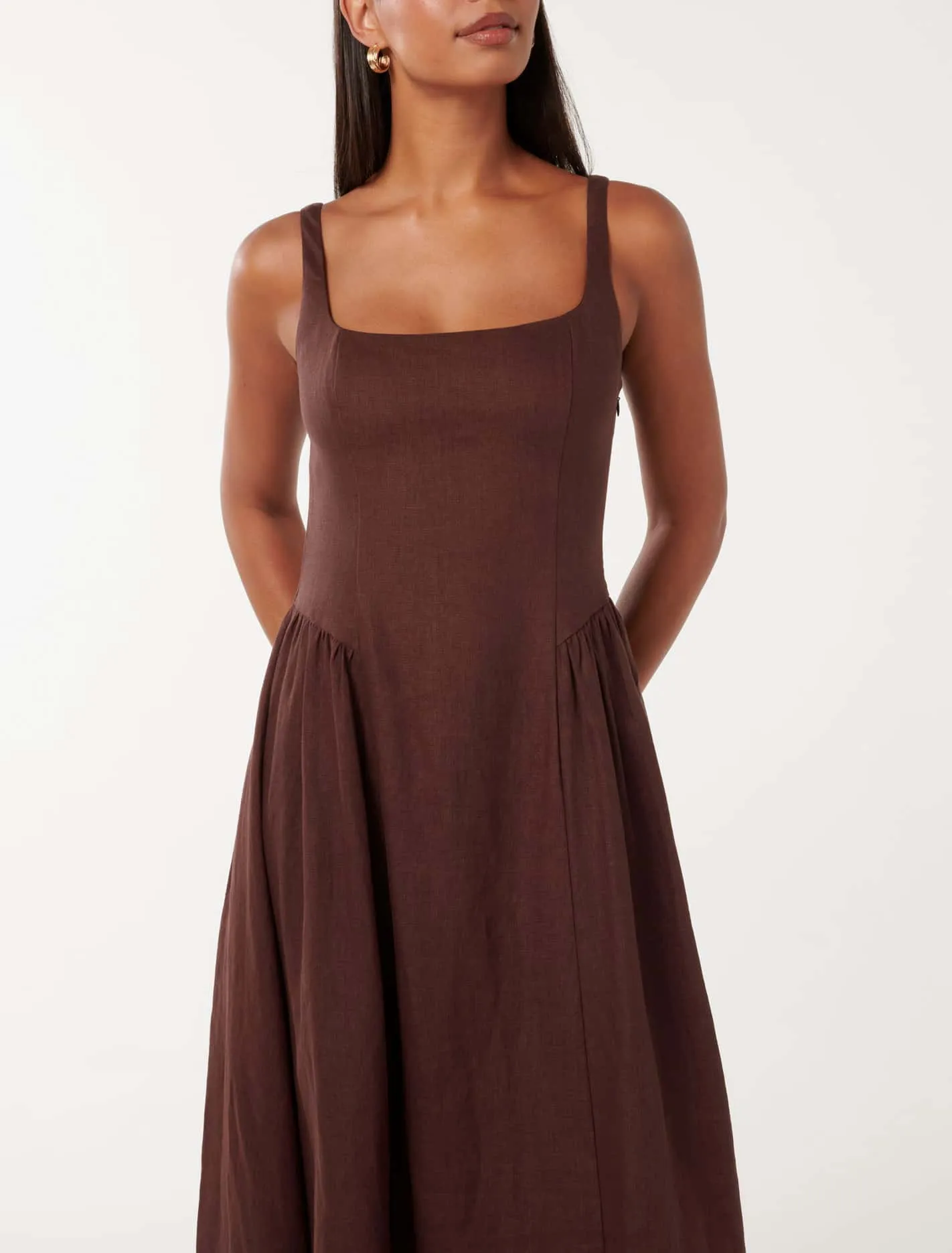 Isabelle Linen Midi Dress