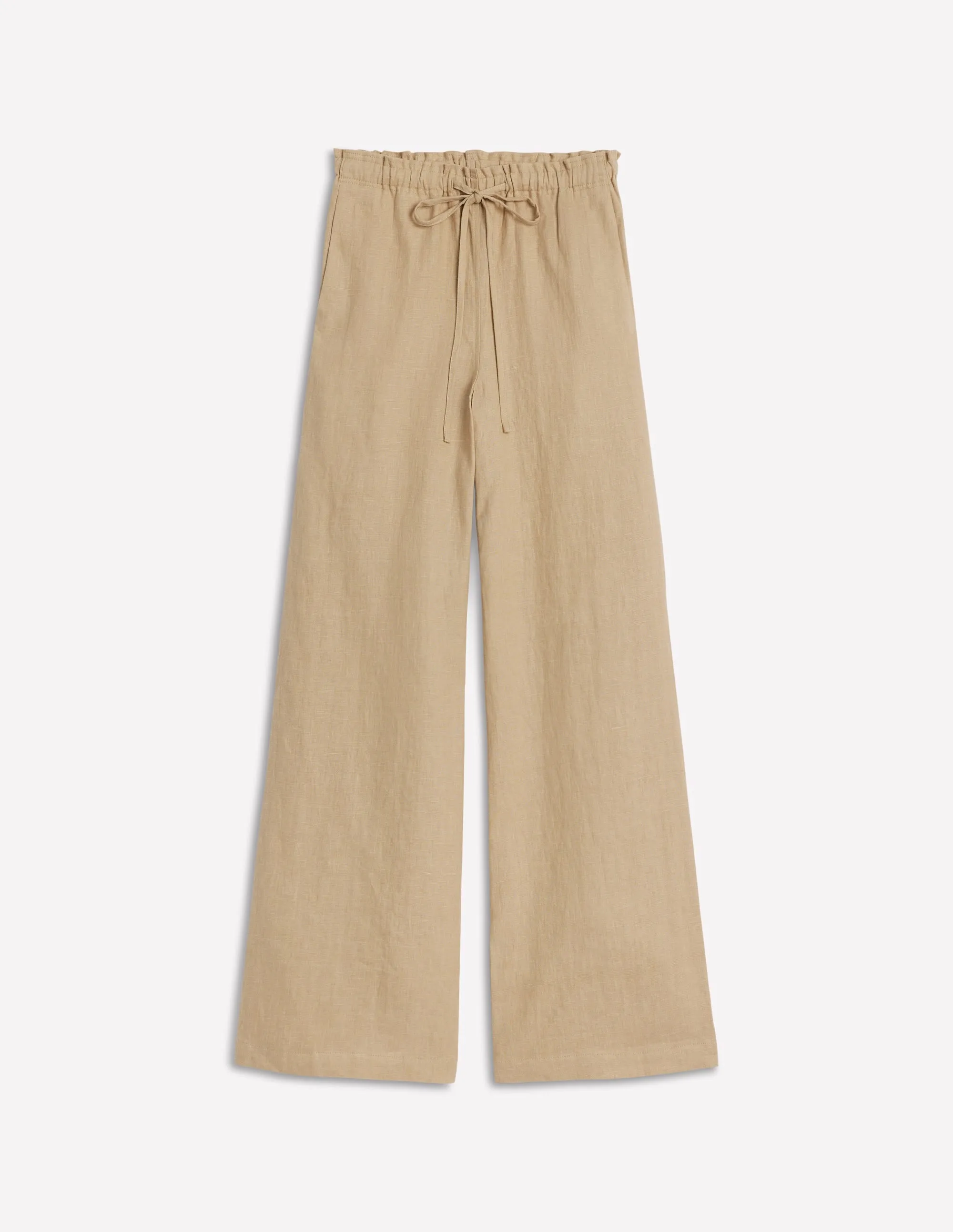 Islington Linen Trousers-Oatmeal