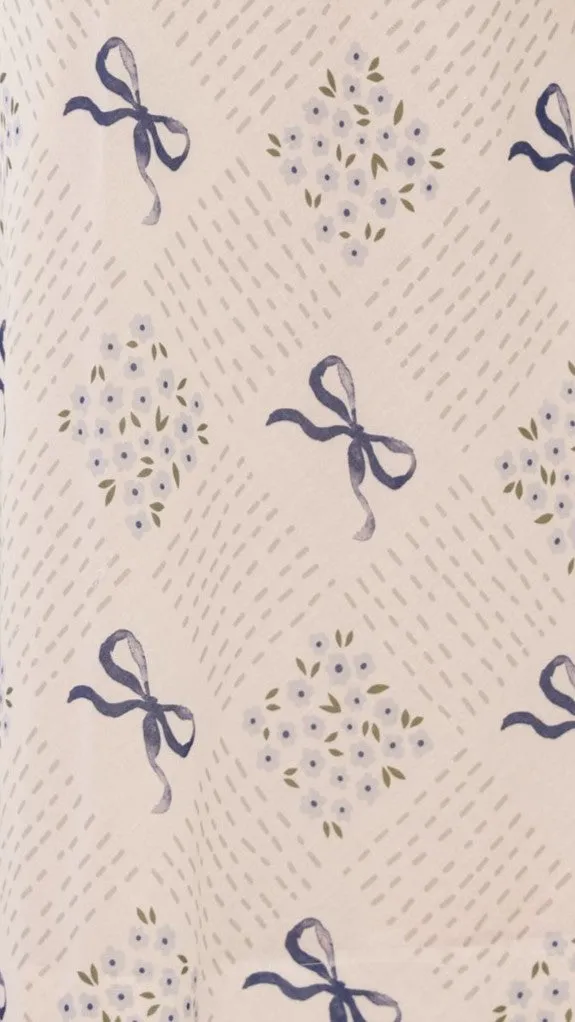 Jaime Top - Sweet Bow Blue