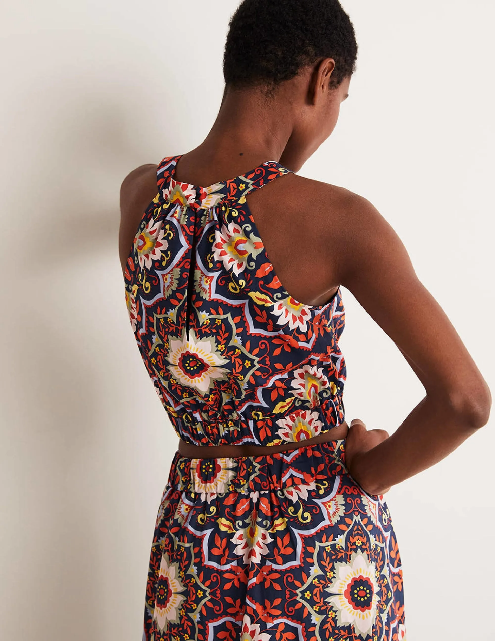 Jessica Halterneck Co-ord Top-French Navy. Bloomsbury