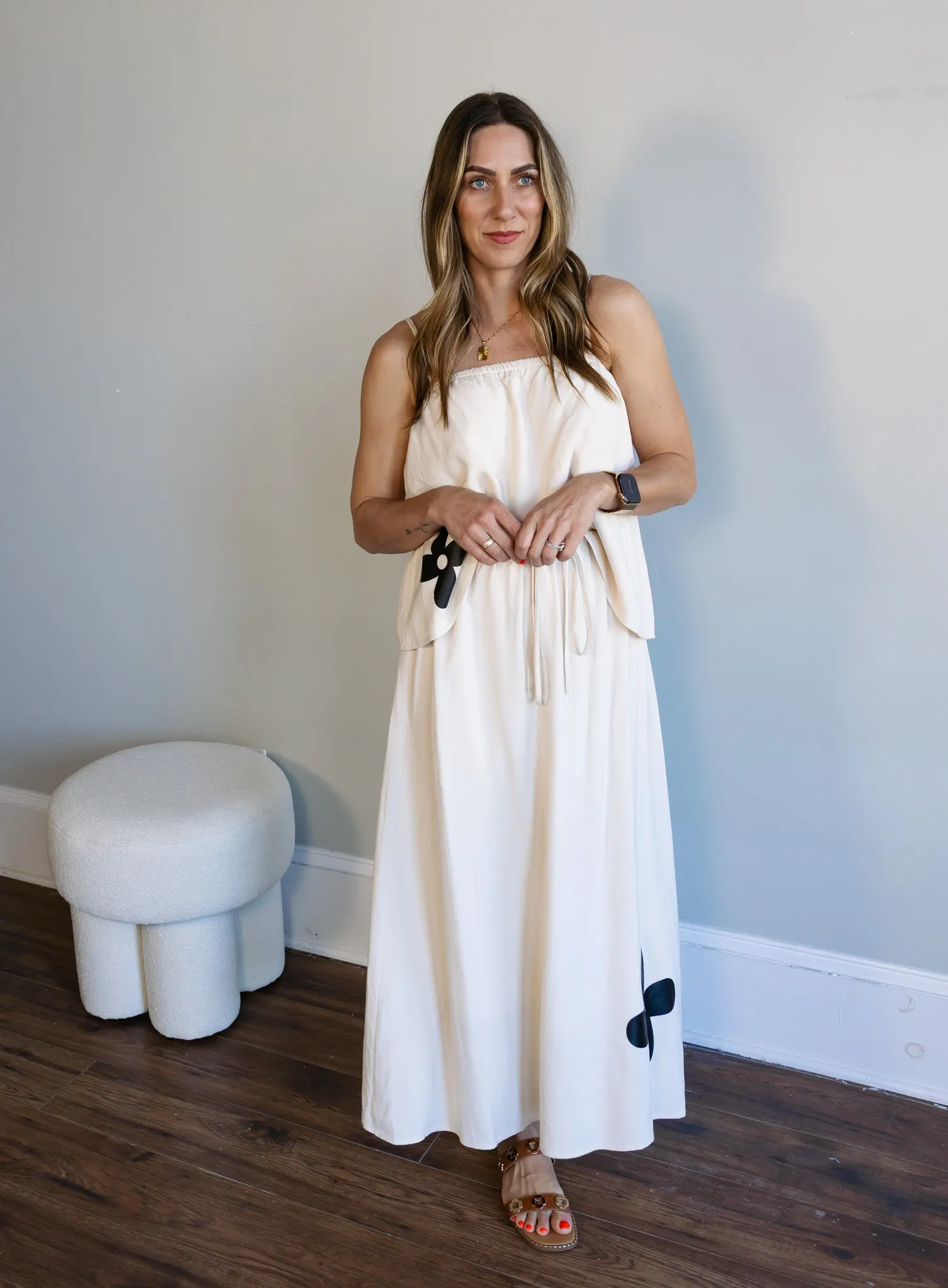 Kira Floral Linen Tank