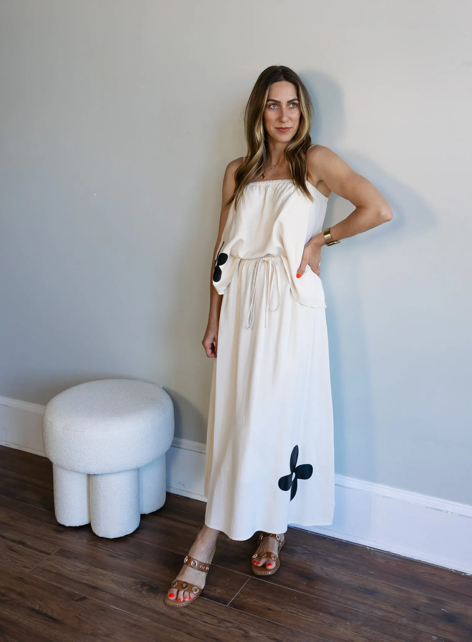 Kira Floral Linen Tank