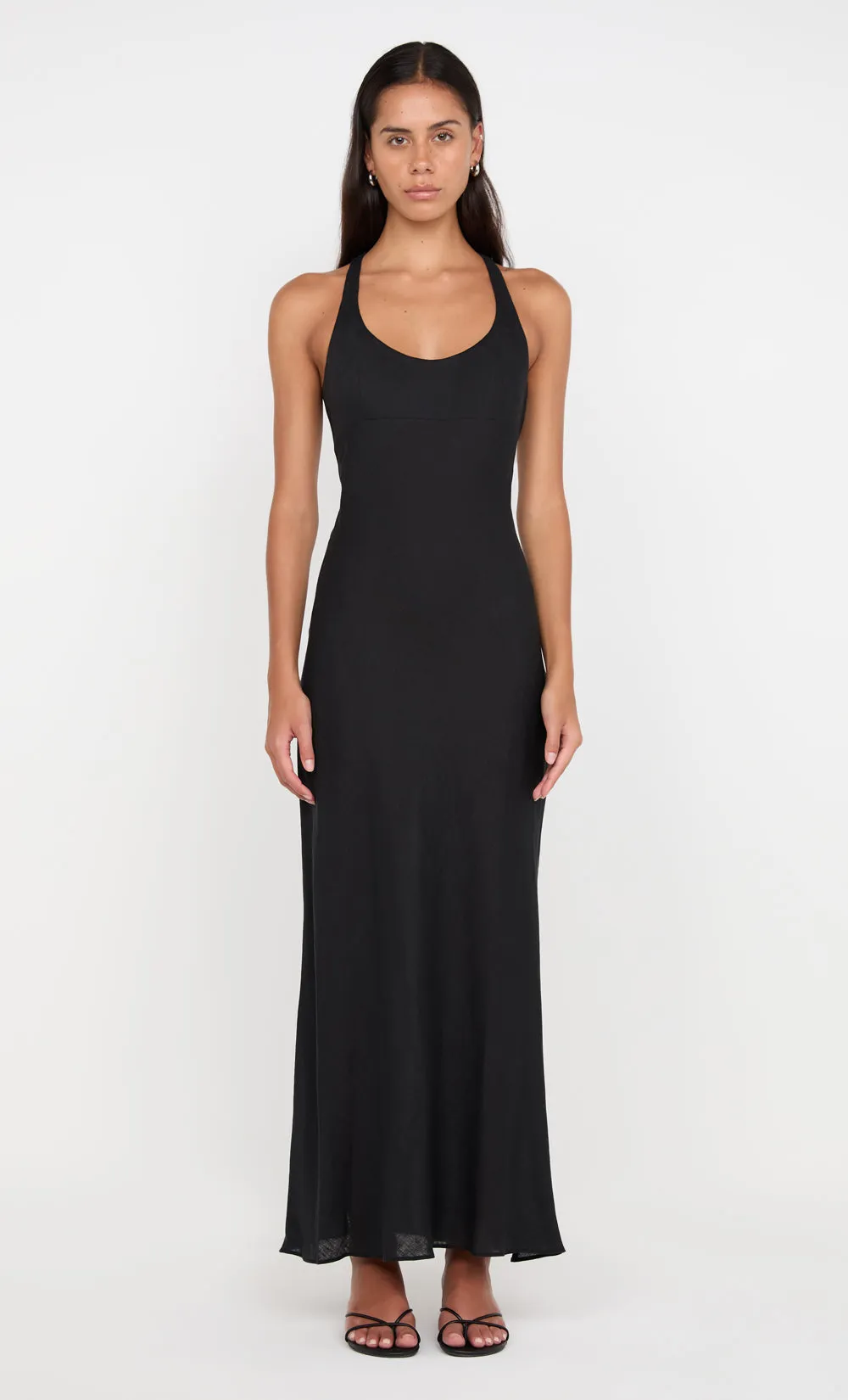 LUCA CROSSOVER DRESS - BLACK