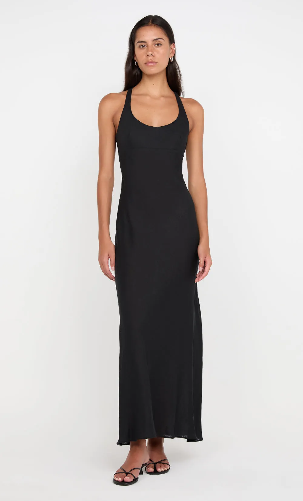 LUCA CROSSOVER DRESS - BLACK