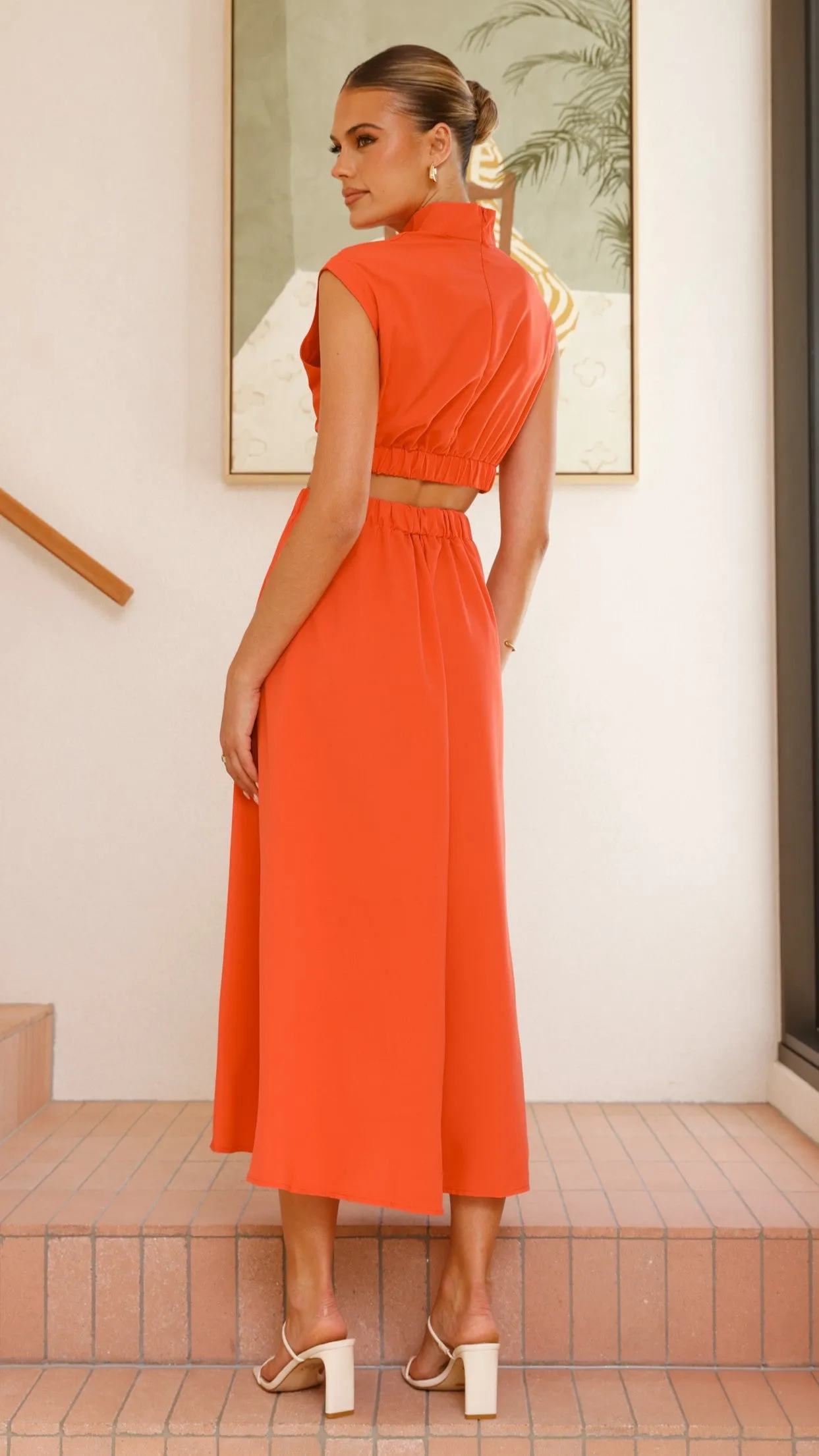 Maddison Midi Dress - Scarlet