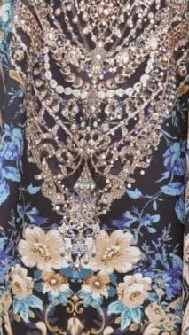 Nevaia Top - Sapphire Print