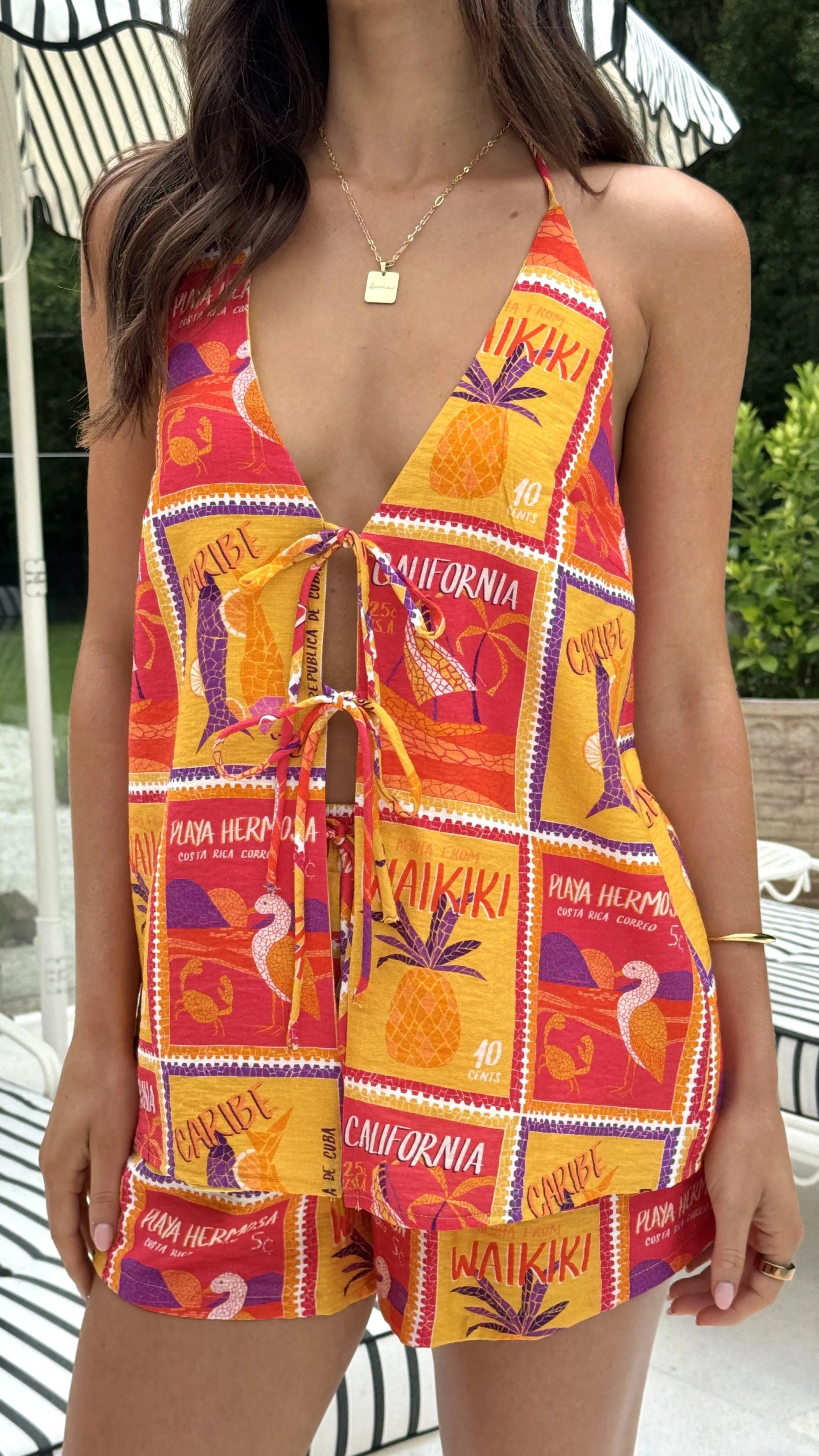 Octavia Top - Aloha Orange