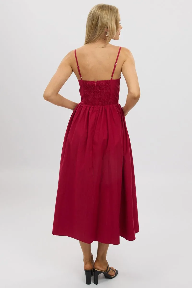 Red Maxi Dress Singlet