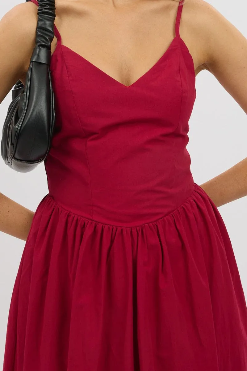 Red Maxi Dress Singlet
