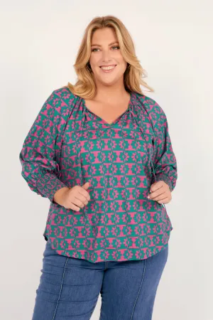Robin Peasant Top in Vacation