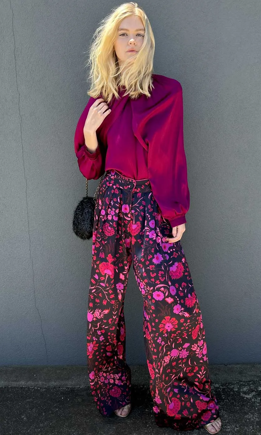 Sabina Musayev Damaris Pants - Black Print