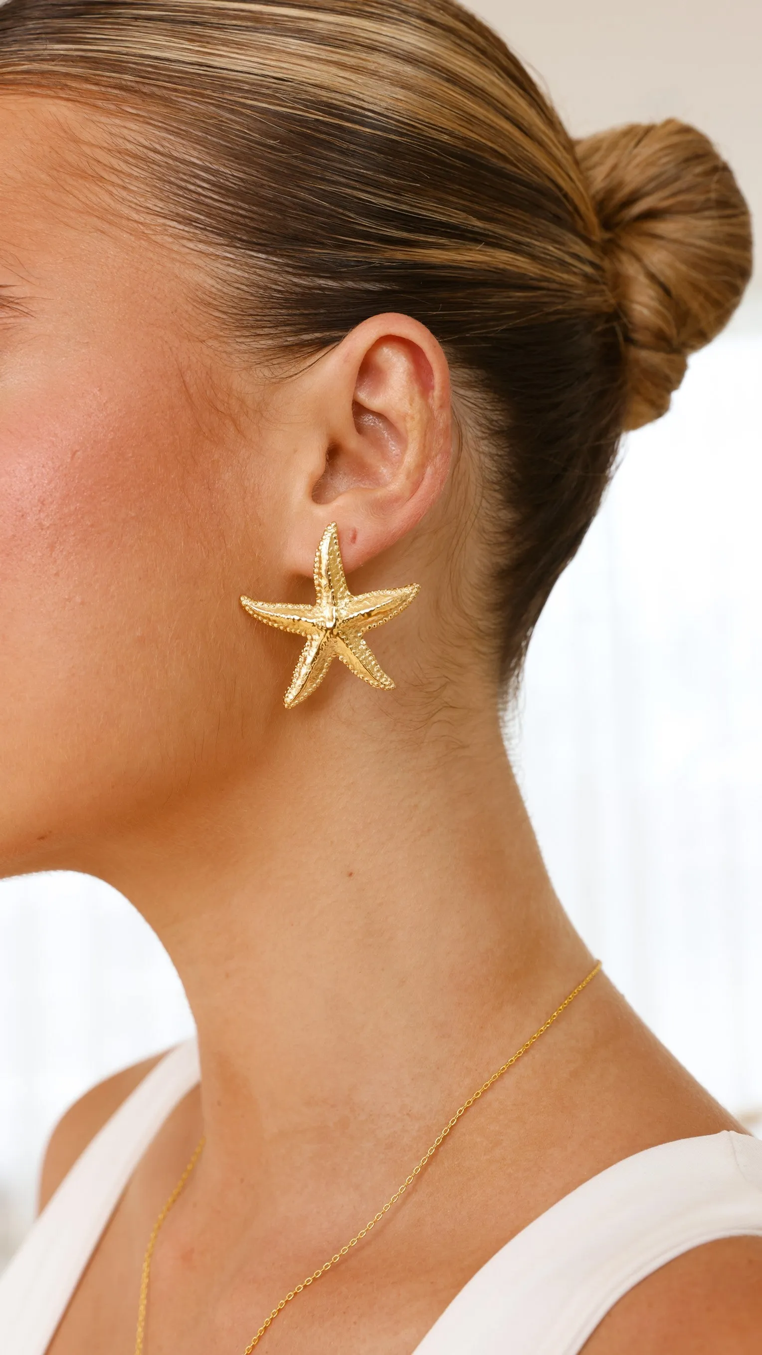 Starfish Earrings - Gold