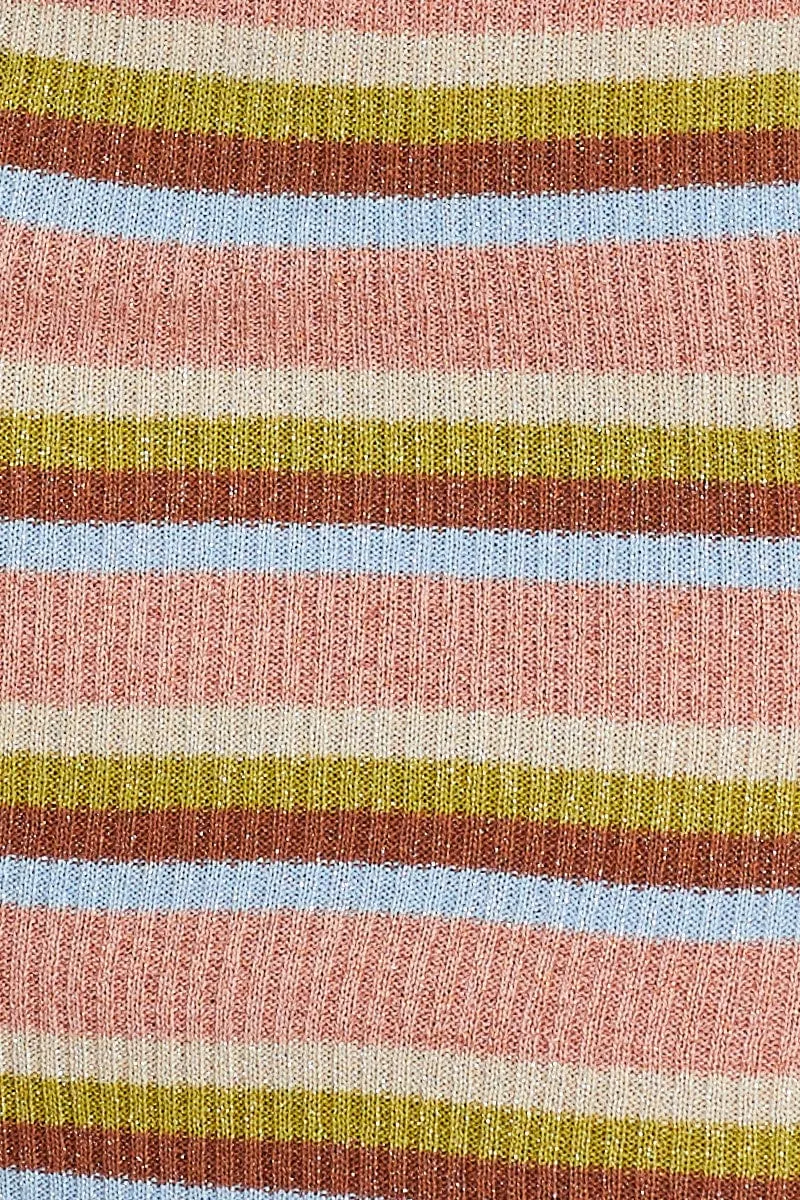 Stripe Mini Dress Knit