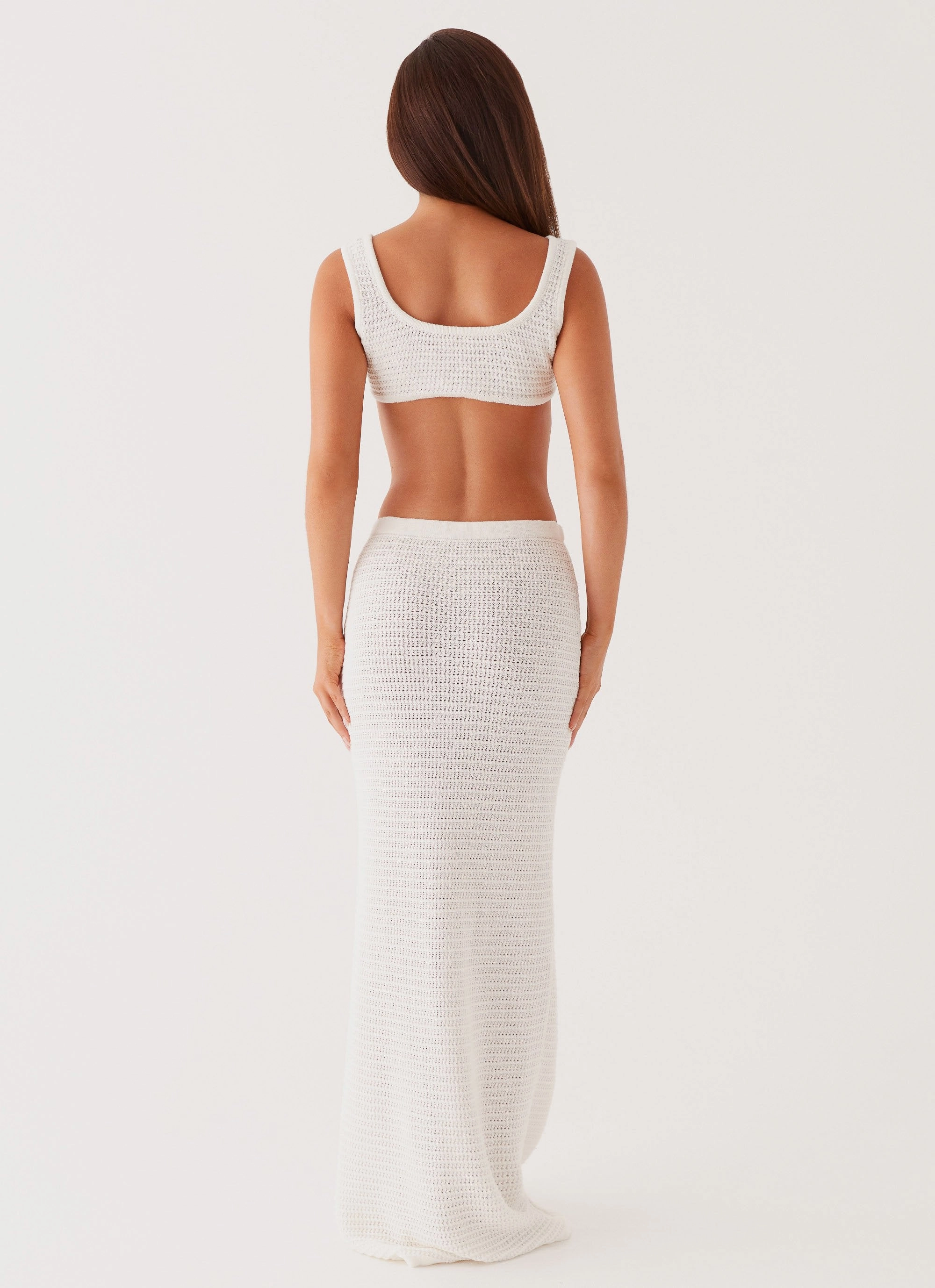 Sundown Beaded Maxi Dress - White