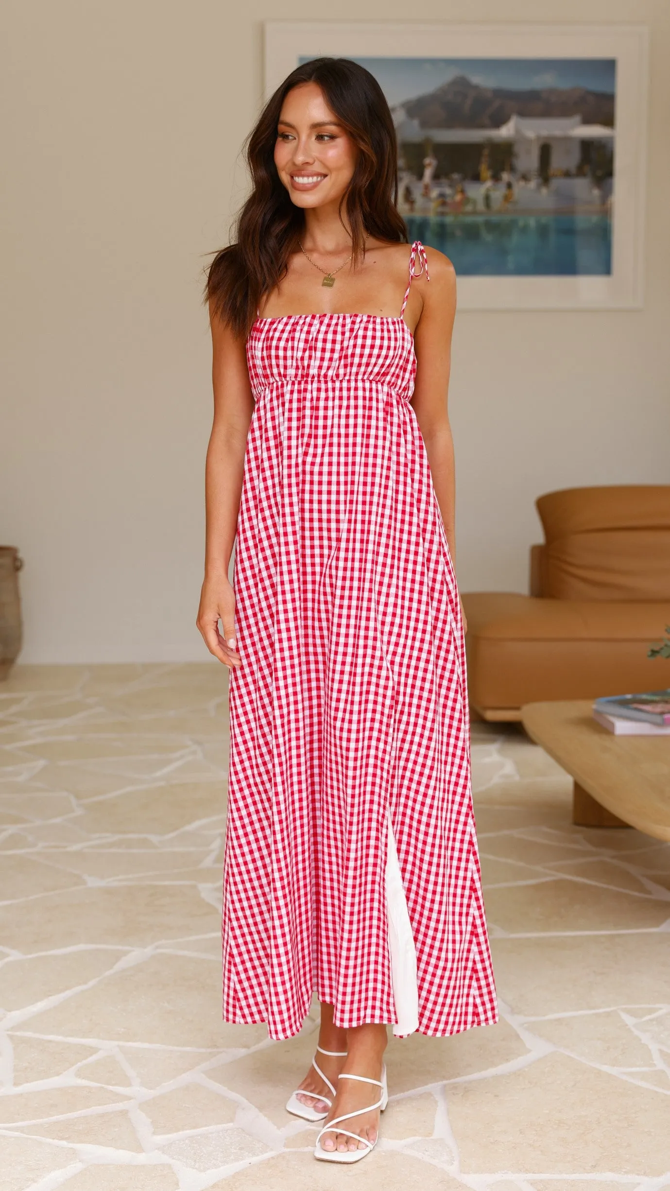 Taissa Maxi Dress - Picnic Red