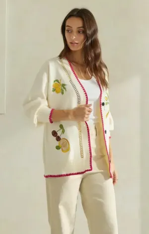 Tropical Fruit Cardigan