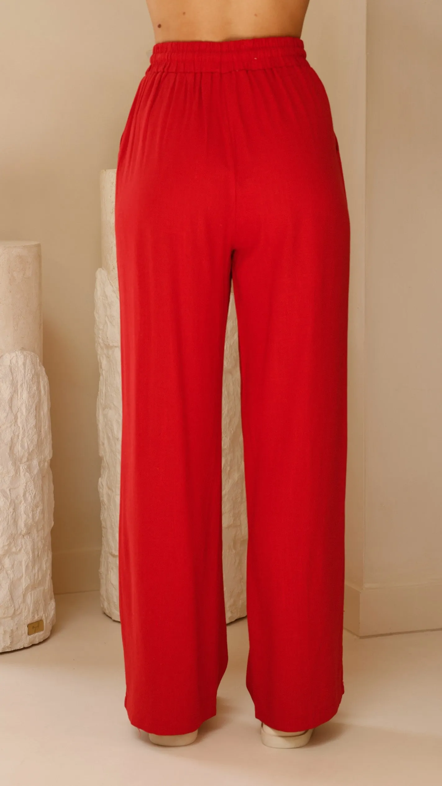 Valene Pants - Red