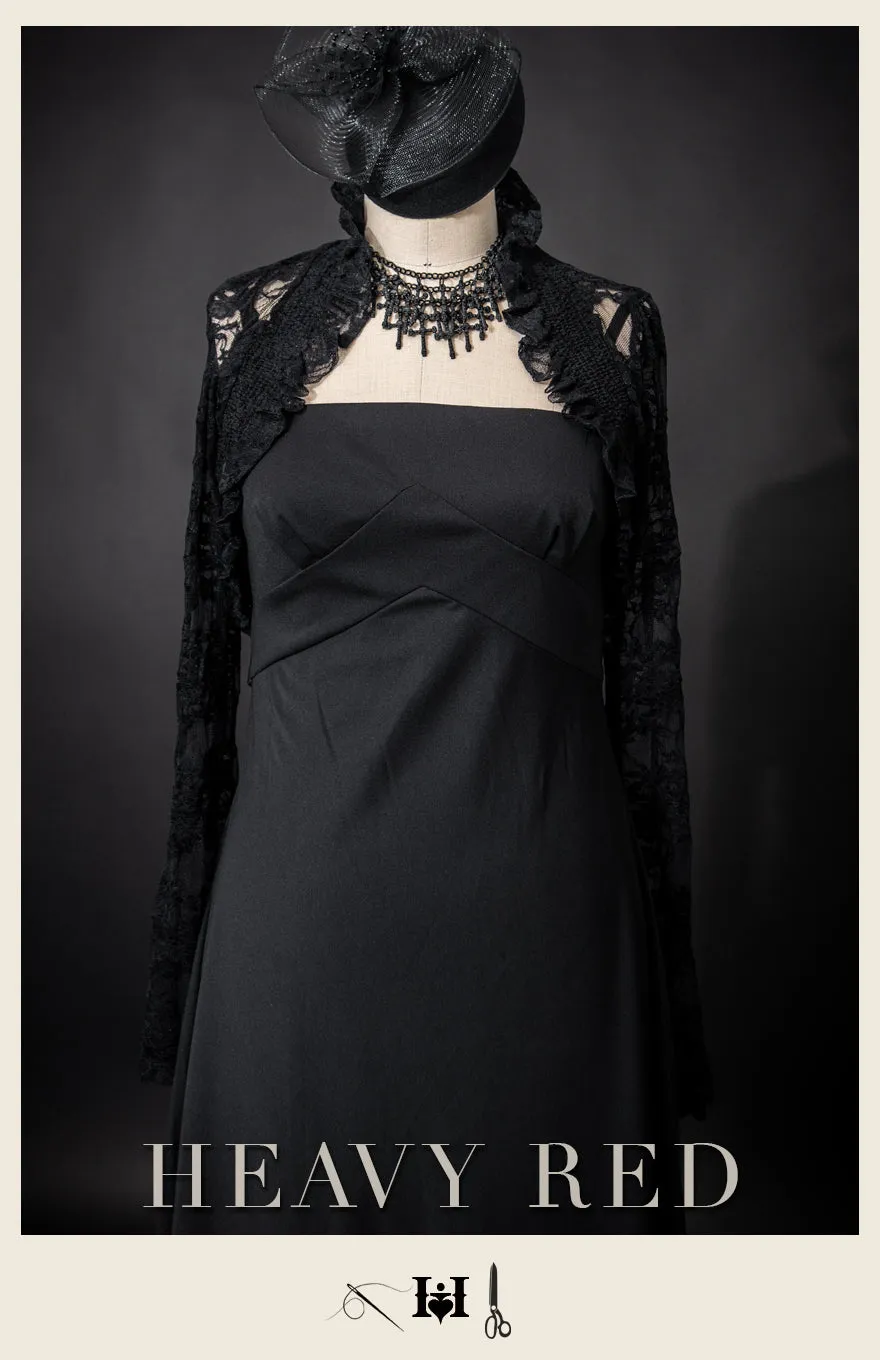 Victorian Lace Bed Jacket Long