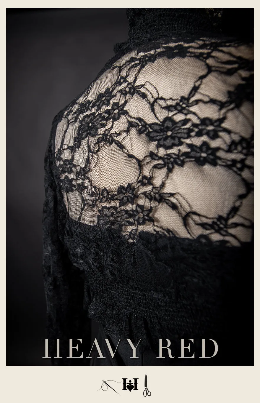 Victorian Lace Bed Jacket Long