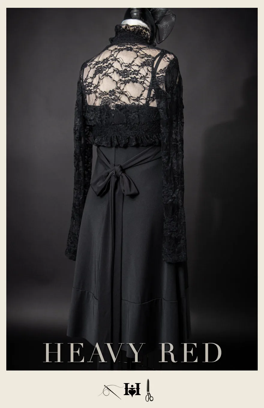Victorian Lace Bed Jacket Long