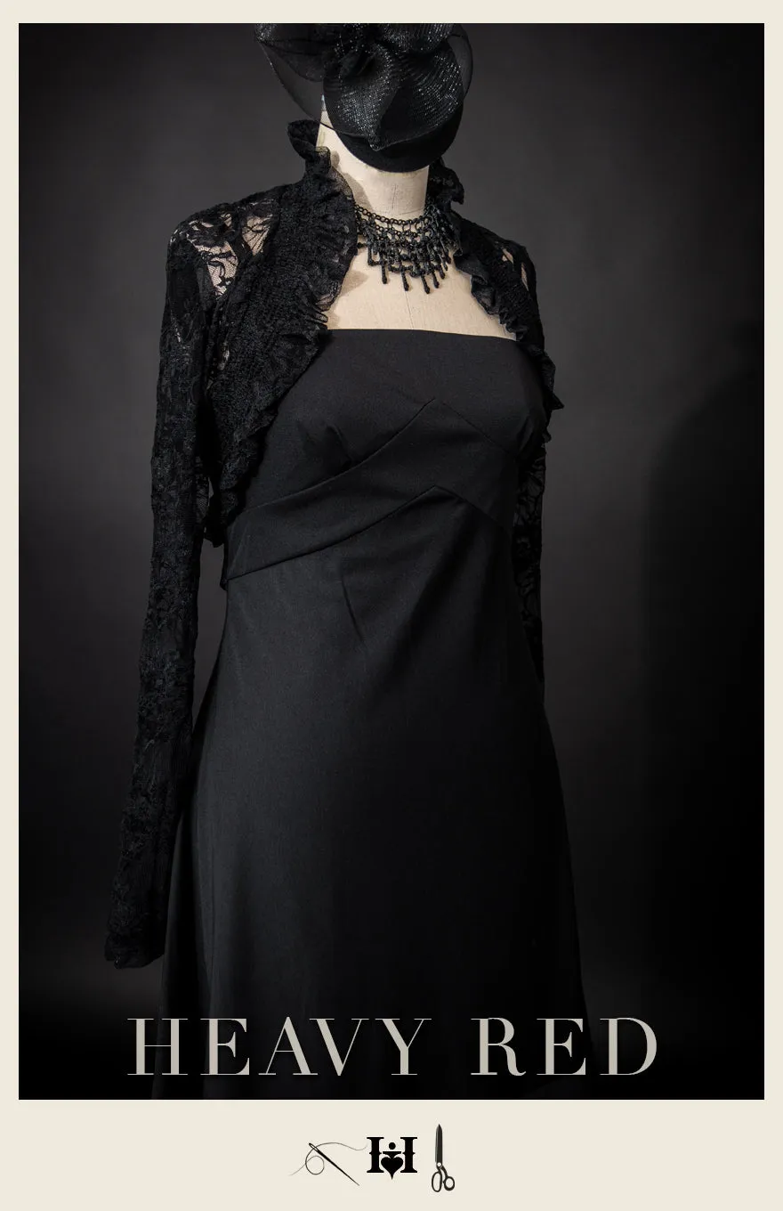 Victorian Lace Bed Jacket Long