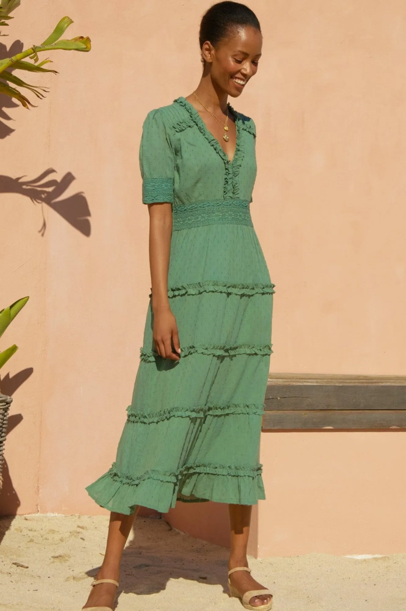 Viola Dress | Khaki