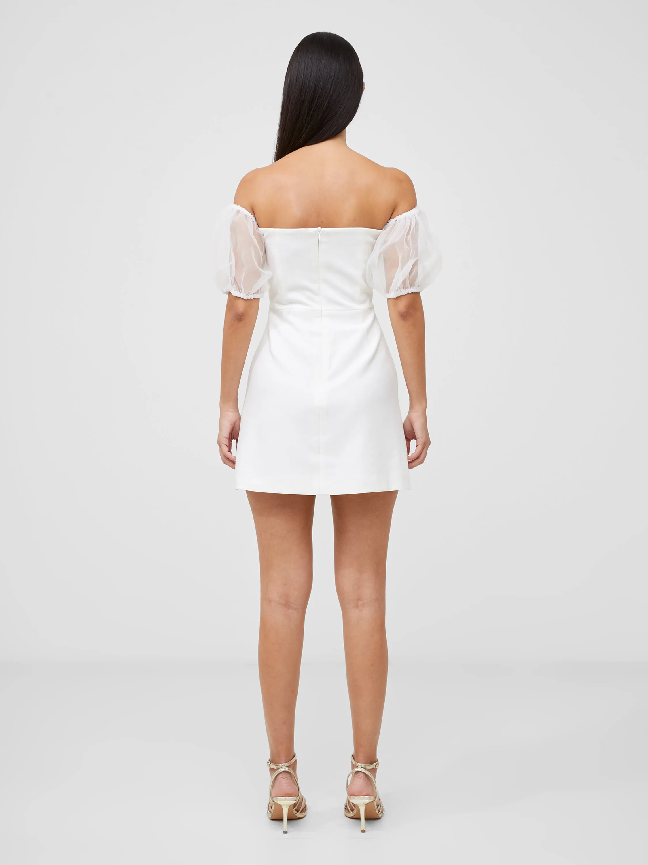Whisper Organza Puff Sleeve Dress