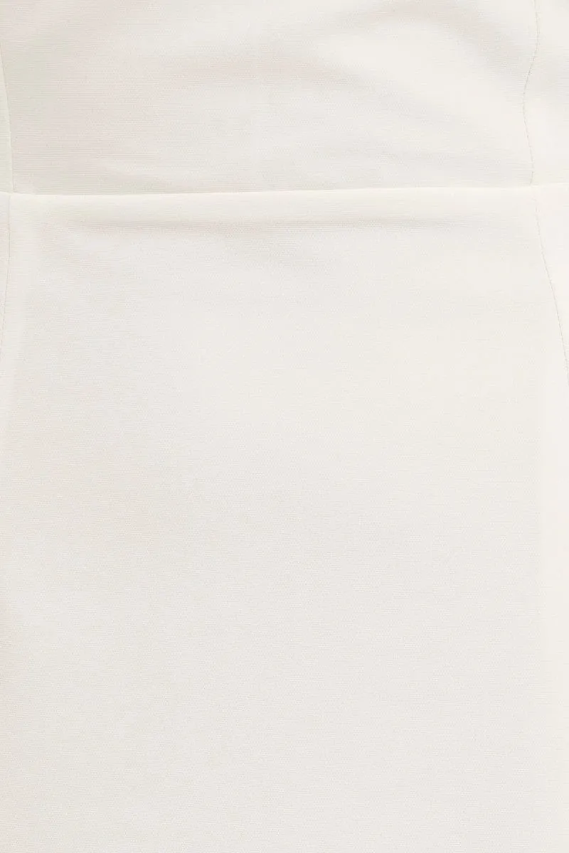 White Midi Dress Bodycon